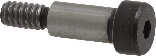 Holo-Krome - 1/4" Shoulder Diam x 1/2" Shoulder Length, #10-24 UNRC, Hex Socket Shoulder Screw - 8 Alloy Steel, Uncoated, 0.357 to 3/8" Head Diam - Americas Industrial Supply