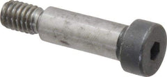 Holo-Krome - 3/8" Shoulder Diam x 1" Shoulder Length, 5/16-18 UNRC, Hex Socket Shoulder Screw - 8 Alloy Steel, Uncoated, 0.543 to 0.562" Head Diam - Americas Industrial Supply