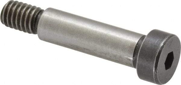 Holo-Krome - 3/8" Shoulder Diam x 1-1/4" Shoulder Length, 5/16-18 UNRC, Hex Socket Shoulder Screw - 8 Alloy Steel, Uncoated, 0.543 to 0.562" Head Diam - Americas Industrial Supply
