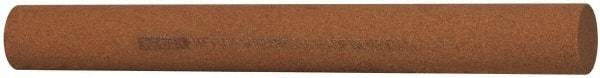 Norton - 6" Long x 5/8" Diam x 5/8" Thick, Aluminum Oxide Sharpening Stone - Round, Medium Grade - Americas Industrial Supply