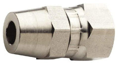 Made in USA - 3/4 x 1/2" Grade 316L Stainless Steel Pipe Swivel - Female JIC x Butt Weld End Connections - Americas Industrial Supply