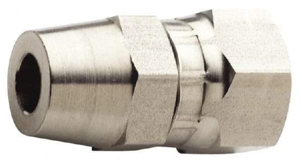 Made in USA - 9/16 x 3/8" Grade 316L Stainless Steel Pipe Swivel - Female JIC x Butt Weld End Connections - Americas Industrial Supply