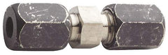 Made in USA - 1-1/4" OD, Grade 316Stainless Steel Union - 1-11/16" Hex, Comp x Comp Ends - Americas Industrial Supply