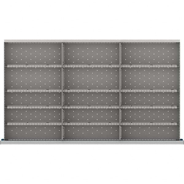 LISTA - 15-Compartment Drawer Divider Layout for 3.15" High Drawers - Americas Industrial Supply