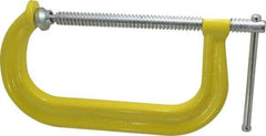 Gibraltar - Regular-Duty 8" Max Opening, 3-1/4" Throat Depth, Forged Steel Standard C-Clamp - 6,900 Lb Capacity, 0" Min Opening, Deep Throat - Americas Industrial Supply
