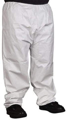 PRO-SAFE - Size 2XL, Microporous Spun Bonded Polyolefin General Purpose Work Pants - White - Americas Industrial Supply