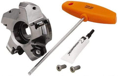Kennametal - 4" Cut Diam, 1-1/4" Arbor Hole, 8mm Max Depth of Cut, 45° Indexable Chamfer & Angle Face Mill - 5 Inserts, HNPJ 1307... Insert, Right Hand Cut, 5 Flutes, Through Coolant, Series Dodeka Max - Americas Industrial Supply
