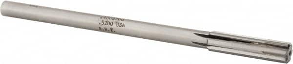 Made in USA - 0.52" Carbide-Tipped 6 Flute Chucking Reamer - Americas Industrial Supply
