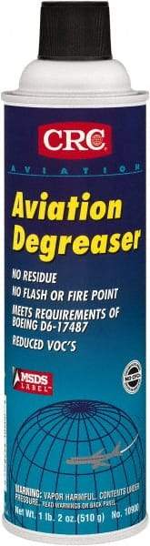 CRC - 20 oz Aerosol Aviation Degreaser - Aerosol, Halogenated - Americas Industrial Supply