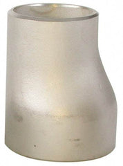 Merit Brass - 1 x 1/2" Grade 316L Stainless Steel Pipe Eccentric Reducer - Butt Weld x Butt Weld End Connections - Americas Industrial Supply
