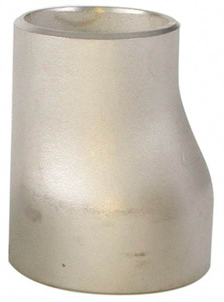 Merit Brass - 2 x 1" Grade 316L Stainless Steel Pipe Eccentric Reducer - Butt Weld x Butt Weld End Connections - Americas Industrial Supply