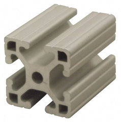 80/20 Inc. - 97 Inches Long x 1-1/2 Inches Wide x 1-1/2 Inches High, T Slotted Aluminum Extrusion - 0.8986 Square Inches, Clear Anodized Finish - Americas Industrial Supply