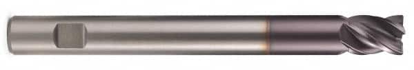 Kennametal - 3/4", 4 Flute, Single End, Solid Carbide, Corner Chamfer End Mill - 3-1/2" OAL, Right Hand Flute, 7/8" LOC, Right Hand Cut - Americas Industrial Supply