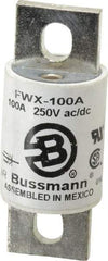 Cooper Bussmann - 250 VAC/VDC, 100 Amp, Fast-Acting Semiconductor/High Speed Fuse - Stud Mount Mount, 3-1/8" OAL, 200 (RMS), 50 at DC kA Rating, 1-7/32" Diam - Americas Industrial Supply