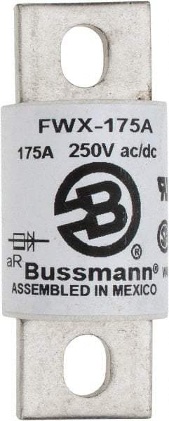 Cooper Bussmann - 250 VAC/VDC, 175 Amp, Fast-Acting Semiconductor/High Speed Fuse - Stud Mount Mount, 3-1/8" OAL, 200 (RMS), 50 at DC kA Rating, 1-7/32" Diam - Americas Industrial Supply