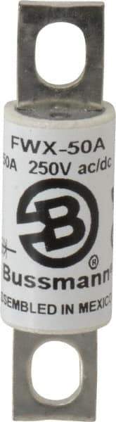 Cooper Bussmann - 250 VAC/VDC, 50 Amp, Fast-Acting Semiconductor/High Speed Fuse - Stud Mount Mount, 3-3/16" OAL, 200 (RMS), 50 at DC kA Rating, 0.81" Diam - Americas Industrial Supply