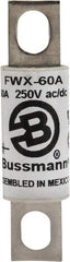 Cooper Bussmann - 250 VAC/VDC, 60 Amp, Fast-Acting Semiconductor/High Speed Fuse - Stud Mount Mount, 3-3/16" OAL, 200 (RMS), 50 at DC kA Rating, 0.81" Diam - Americas Industrial Supply