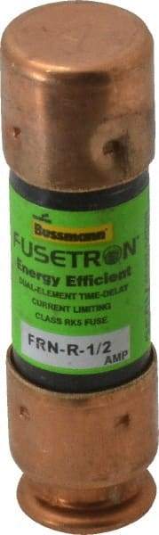 Cooper Bussmann - 125 VDC, 250 VAC, 0.5 Amp, Time Delay General Purpose Fuse - Fuse Holder Mount, 50.8mm OAL, 20 at DC, 200 (RMS) kA Rating, 9/16" Diam - Americas Industrial Supply