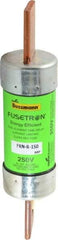 Cooper Bussmann - 125 VDC, 250 VAC, 150 Amp, Time Delay General Purpose Fuse - Bolt-on Mount, 7-1/8" OAL, 20 at DC, 200 (RMS) kA Rating, 1-9/16" Diam - Americas Industrial Supply