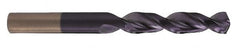 Cleveland - 13/64" 135° Parabolic Flute Cobalt Screw Machine Drill Bit - TiCN Finish, Right Hand Cut, 30.16mm Flute Length, 2-1/4" OAL, Split Point, Straight Shank - Americas Industrial Supply