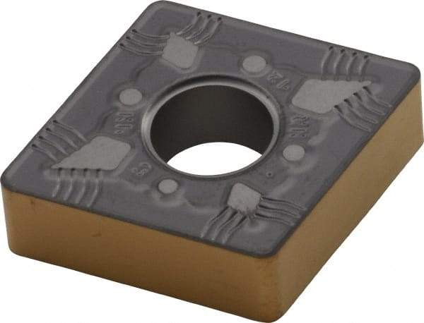 Iscar - CNMG643 NR Grade IC807 Carbide Turning Insert - TiN/TiAlN Finish, 80° Diamond, 3/4" Inscr Circle, 1/4" Thick, 3/64" Corner Radius - Americas Industrial Supply