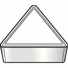 Kennametal - TPGF321 Grade KCU10 Carbide Turning Insert - AlTiN Finish, 60° Triangle, 3/8" Inscr Circle, 1/8" Thick, 1/64" Corner Radius - Americas Industrial Supply