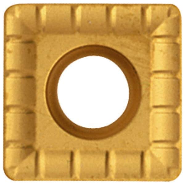 Kennametal - SPGT070304 MDT Grade KC720 Carbide Turning Insert - TiN Finish, 90° Square, 5/16" Inscr Circle, 1/8" Thick, 1/64" Corner Radius - Americas Industrial Supply
