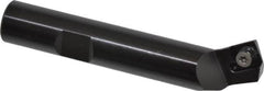 Kennametal - 60° Lead Angle, 0.981" Max Cut Diam, 0.46" Min Cut Diam, 0.136" Max Depth of Cut, Indexable Chamfer and Angle End Mill - 1 Insert, SDEB 26152 Insert Style, 3" Overall Length, Straight Shank - Americas Industrial Supply