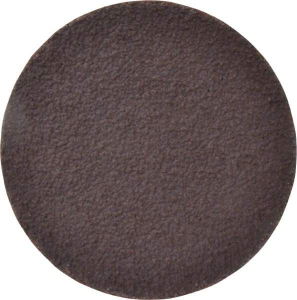 Norton - 3" Diam, 36 Grit Aluminum Oxide Adhesive PSA Disc - Very Coarse, Brown, X Weighted Cloth Backing, Flexible - Americas Industrial Supply