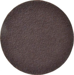 Norton - 3" Diam, 36 Grit Aluminum Oxide Adhesive PSA Disc - Very Coarse, Brown, X Weighted Cloth Backing, Flexible - Americas Industrial Supply