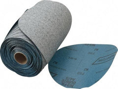 Norton - 6" Diam, 80 Grit Silicon Carbide Adhesive PSA Disc - Coarse Grade, Gray, B Weighted Backing, Flexible - Americas Industrial Supply