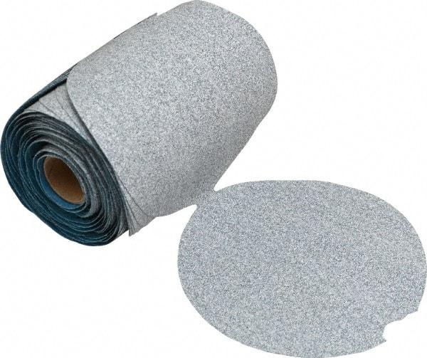 Norton - 5" Diam, 100 Grit Silicon Carbide Adhesive PSA Disc - Medium Grade, Natural, B Weighted Backing, Flexible - Americas Industrial Supply