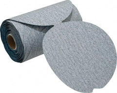 Norton - 5" Diam, 120 Grit Silicon Carbide Adhesive PSA Disc - Medium Grade, Natural, B Weighted Backing, Flexible - Americas Industrial Supply