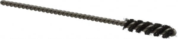 Weiler - 1/4" Diam Helical Steel Tube Brush - 0.004" Filament Diam, 1" Brush Length, 3-1/2" OAL, 1/8" Diam Stainless Steel Shank - Americas Industrial Supply
