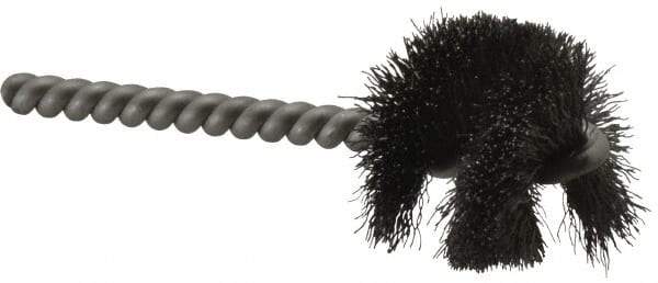 Weiler - 1-1/4" Diam Helical Steel Tube Brush - 0.008" Filament Diam, 1" Brush Length, 3-1/2" OAL, 1/4" Diam Stainless Steel Shank - Americas Industrial Supply