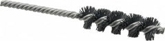 Weiler - 3/4" Diam Helical Nylon Tube Brush - Single Spiral, 0.022" Filament Diam, 2-1/2" Brush Length, 5-1/2" OAL, 1/4" Diam Shank - Americas Industrial Supply