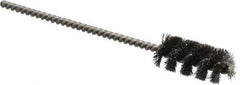 Weiler - 7/16" Diam Helical Steel Tube Brush - 0.005" Filament Diam, 1" Brush Length, 3-1/2" OAL, 1/8" Diam Stainless Steel Shank - Americas Industrial Supply