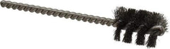 Weiler - 11/16" Diam Helical Steel Tube Brush - 0.005" Filament Diam, 1" Brush Length, 3-1/2" OAL, 3/16" Diam Stainless Steel Shank - Americas Industrial Supply