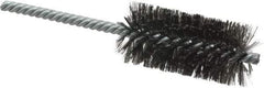Weiler - 1-1/4" Diam Helical Steel Tube Brush - Double Spiral, 0.006" Filament Diam, 2-1/2" Brush Length, 5-1/2" OAL, 1/4" Diam Shank - Americas Industrial Supply