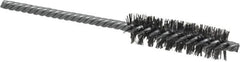 Weiler - 5/8" Diam Helical Steel Tube Brush - Double Spiral, 0.0104" Filament Diam, 2" Brush Length, 5-1/2" OAL, 7/32" Diam Shank - Americas Industrial Supply