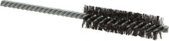 Weiler - 3/4" Diam Helical Steel Tube Brush - Double Spiral, 0.008" Filament Diam, 2-1/2" Brush Length, 5-1/2" OAL, 1/4" Diam Shank - Americas Industrial Supply