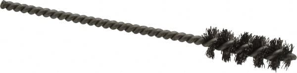 Weiler - 3/8" Diam Helical Steel Tube Brush - 0.008" Filament Diam, 1" Brush Length, 3-1/2" OAL, 1/8" Diam Stainless Steel Shank - Americas Industrial Supply