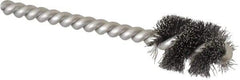 Weiler - 3/4" Diam Helical Steel Tube Brush - 0.008" Filament Diam, 1" Brush Length, 3-1/2" OAL, 7/32" Diam Stainless Steel Shank - Americas Industrial Supply
