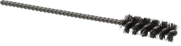 Weiler - 3/8" Diam Helical Steel Tube Brush - 0.006" Filament Diam, 1" Brush Length, 3-1/2" OAL, 1/8" Diam Stainless Steel Shank - Americas Industrial Supply