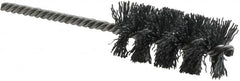 Weiler - 1-1/4" Diam Helical Nylon Tube Brush - Single Spiral, 0.022" Filament Diam, 2-1/2" Brush Length, 5-1/2" OAL, 1/4" Diam Shank - Americas Industrial Supply