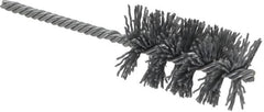 Weiler - 1-1/2" Diam Helical Nylon Tube Brush - Single Spiral, 0.035" Filament Diam, 2-1/2" Brush Length, 5-1/2" OAL, 1/4" Diam Shank - Americas Industrial Supply