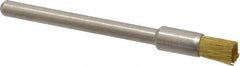 Weiler - 3/16" Brush Diam, Crimped, End Brush - 1/8" Diam Shank, 37,000 Max RPM - Americas Industrial Supply