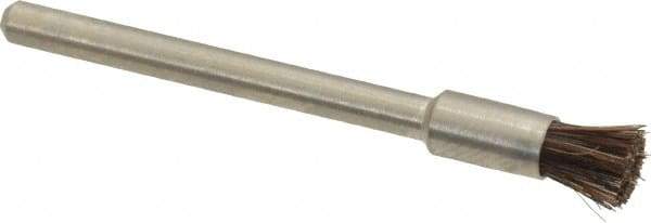 Weiler - 3/16" Brush Diam, End Brush - 1/8" Diam Shank, 37,000 Max RPM - Americas Industrial Supply