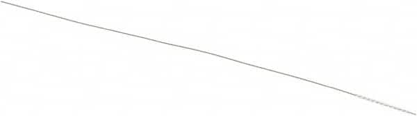 Weiler - 0.03" Diam Helical Nylon Tube Brush - 0.012" Filament Diam, 1/2" Brush Length, 4" OAL, 0.015" Diam Shank - Americas Industrial Supply