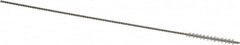 Weiler - 0.09" Diam Helical Nylon Tube Brush - 0.012" Filament Diam, 3/4" Brush Length, 4" OAL, 0.041" Diam Shank - Americas Industrial Supply
